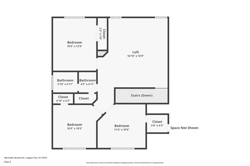 2,375/Mo, 304 Cedar Branch Dr League City, TX 77573 Floorplan View 2