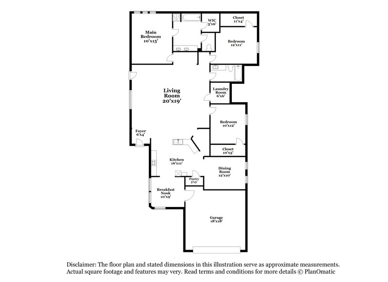 1,915/Mo, 3142 Clipper Winds Way Houston, TX 77084 Floor Plan View