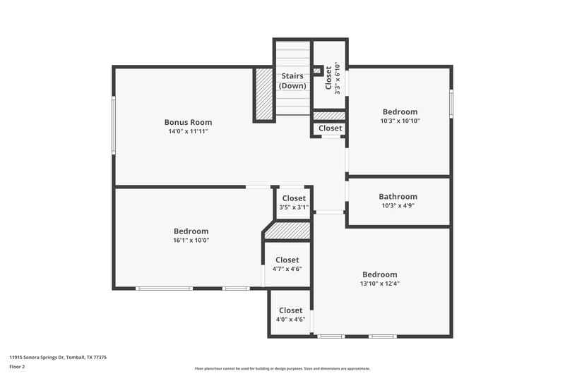 2,265/Mo, 11915 Sonora Springs Dr Tomball, TX 77375 Floor Plan View 2