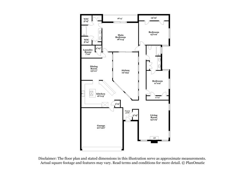 2,800/Mo, 19931 18th Fairway Dr Humble, TX 77346 Floor Plan View