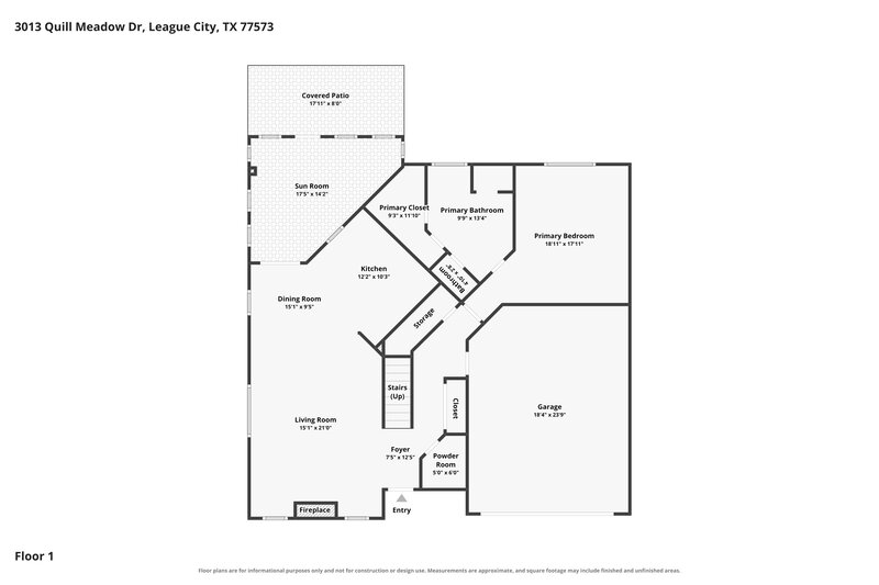 2,165/Mo, 3013 Quill Meadow Dr League City, TX 77573 Floor Plan View