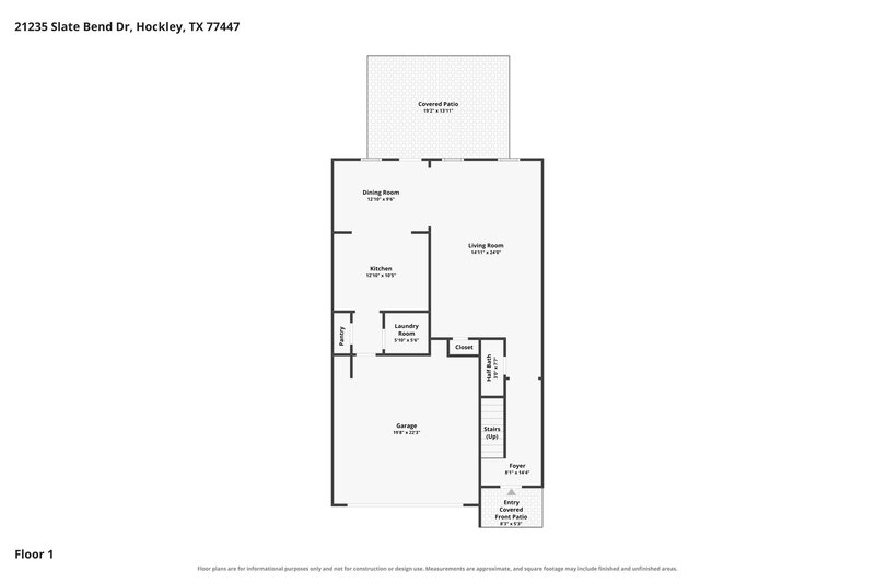 2,235/Mo, 21235 Slate Bend Dr Hockley, TX 77447 Floor Plan View