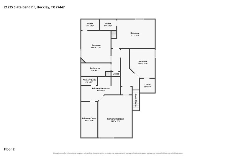 2,235/Mo, 21235 Slate Bend Dr Hockley, TX 77447 Floor Plan View 2