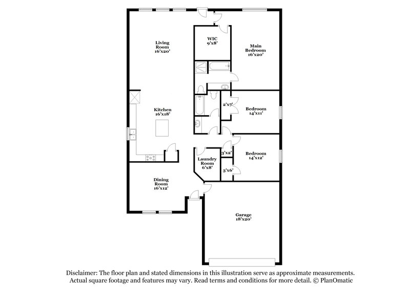 1,870/Mo, 5051 Rifle Rd Conroe, TX 77303 Floor Plan View