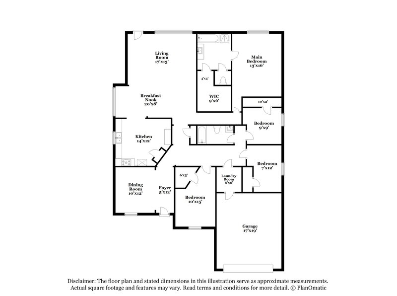 2,270/Mo, 7018 Grants Hollow Ln Richmond, TX 77407 Floor Plan View