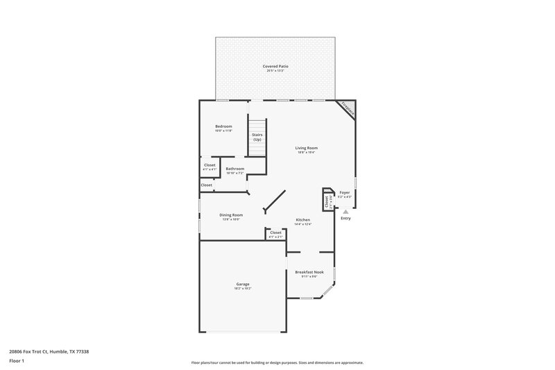 2,900/Mo, 20806 Fox Trot Ct Humble, TX 77338 Floor Plan View