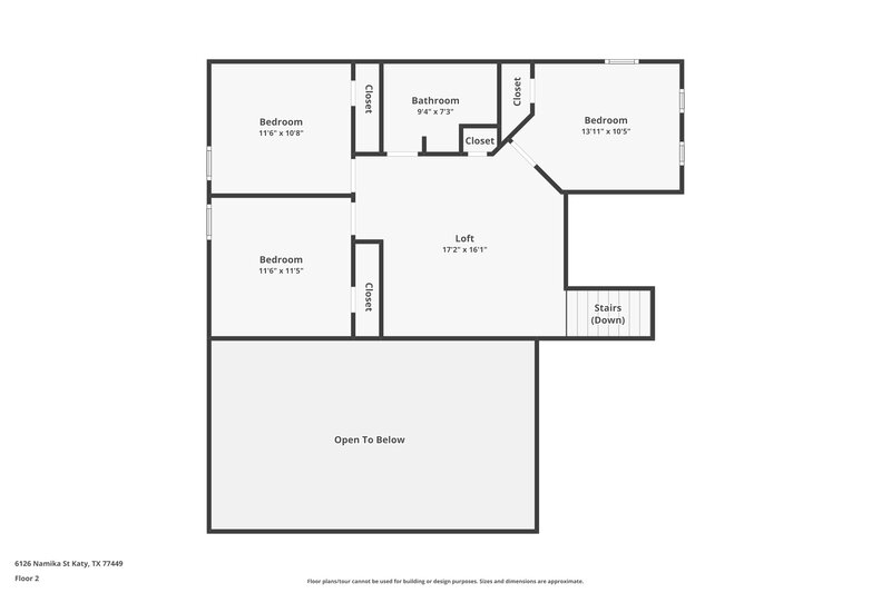 2,255/Mo, 6126 Namika St Katy, TX 77449 Floor Plan View 2