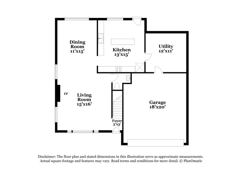 1,955/Mo, 4310 Egret Dr Seabrook, TX 77586 Floor Plan View