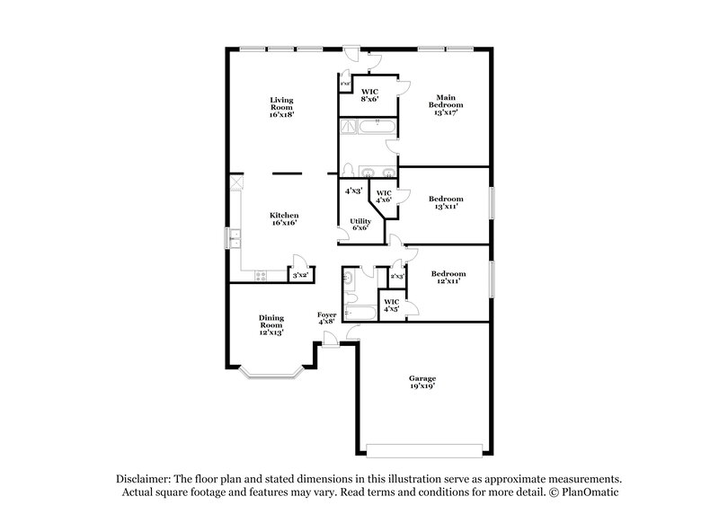2,170/Mo, 1435 Monterra Pt Fresno, TX 77545 Floor Plan View