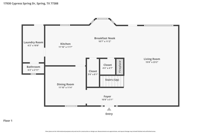 2,040/Mo, 17930 Cypress Spring Dr Spring, TX 77388 Floor Plan View