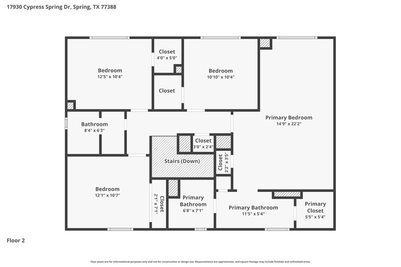 2,040/Mo, 17930 Cypress Spring Dr Spring, TX 77388 Floor Plan View 2
