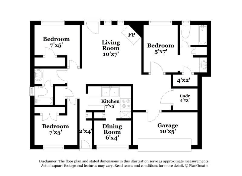 1,900/Mo, 1807 Oakwell Ln Katy, TX 77449 Floor Plan View