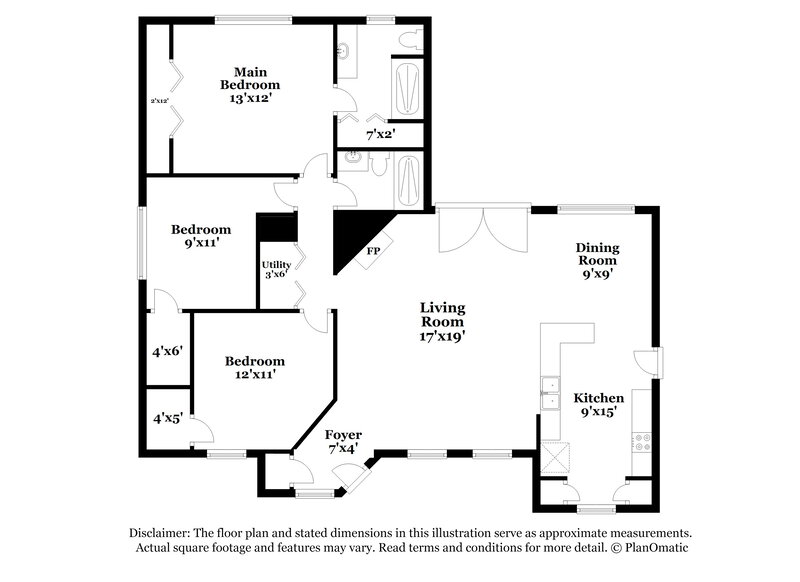 1,960/Mo, 25123 Holyoke Ln Spring, TX 77373 Floor Plan View