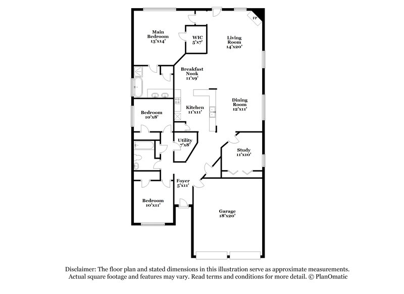 2,145/Mo, 6027 Water Violet Ln Richmond, TX 77407 Floor Plan View