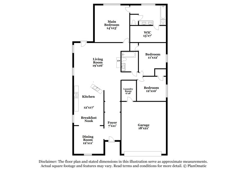 2,400/Mo, 207 Riverway Bluff Ln Richmond, TX 77406 Floor Plan View