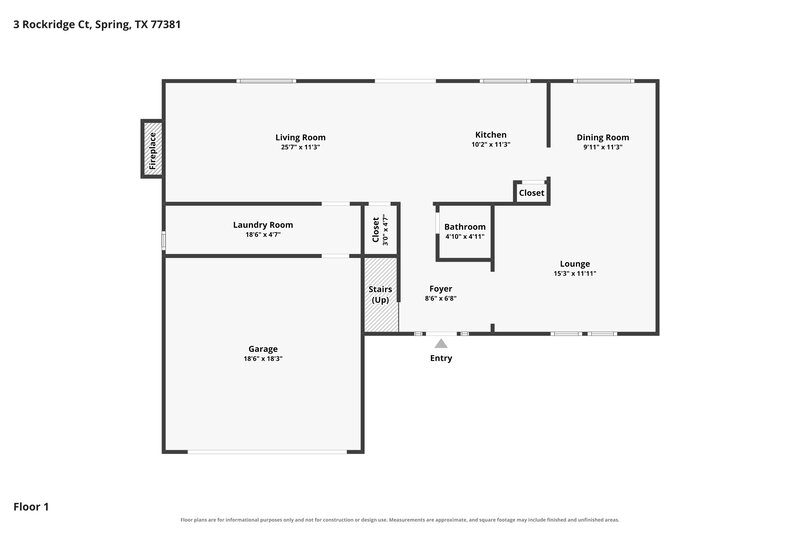 2,180/Mo, 3 Rockridge Ct Spring, TX 77381 Floor Plan View