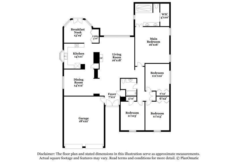 2,340/Mo, 5414 Garden Village Dr Humble, TX 77339 Floor Plan View