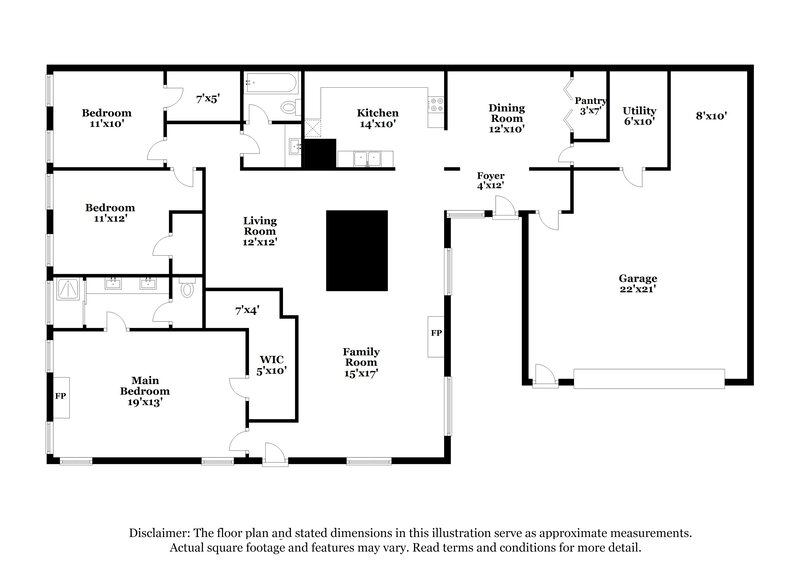 2,365/Mo, 2951 Lakeview Dr Missouri City, TX 77459 Floor Plan View