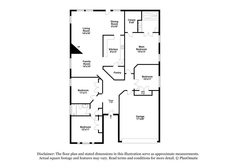 2,340/Mo, 5808 Orchard Spring Ct Pearland, TX 77581 Floor Plan View