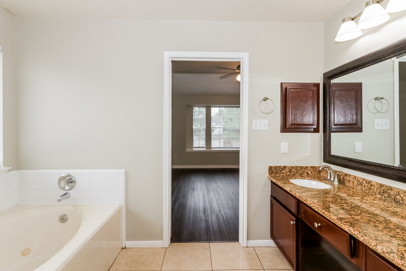 2,150/Mo, 3807 Wildhawk Dr Katy, TX 77449 Main Bathroom View 2
