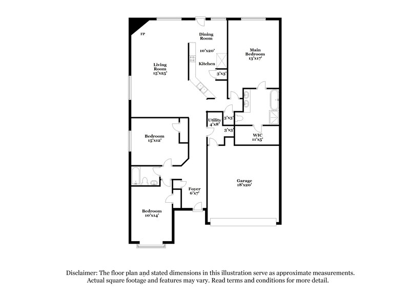 1,980/Mo, 12080 La Salle River Rd Conroe, TX 77304 Floor Plan View