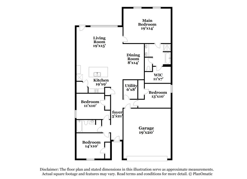 1,980/Mo, 20117 Lecrete Mill Dr New Caney, TX 77357 Floor Plan View