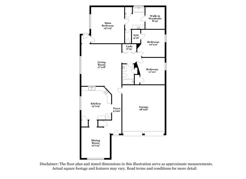 2,055/Mo, 12931 Palm Leaf Ct Houston, TX 77044 Floor Plan View