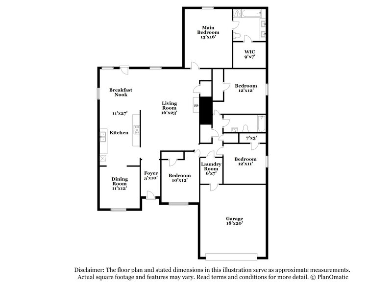 2,085/Mo, 18006 Oakmoss Hill Ct Richmond, TX 77407 Floor Plan View