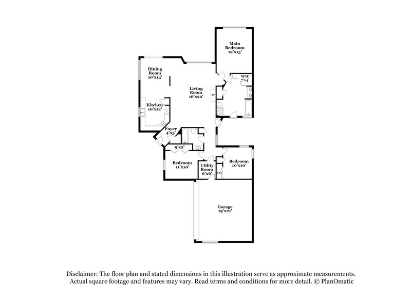 2,090/Mo, 1926 Havenhouse Dr Spring, TX 77386 Floor Plan View