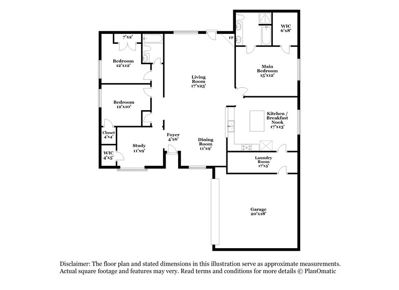 2,215/Mo, 6530 Woodland Oaks Magnolia, TX 77354 Floor Plan View