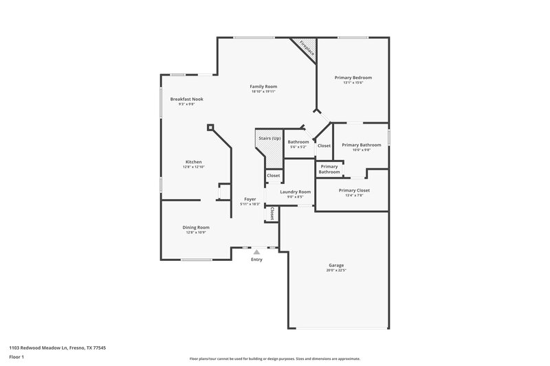 2,310/Mo, 1103 Redwood Meadow Ln Fresno, TX 77545 Floor Plan View