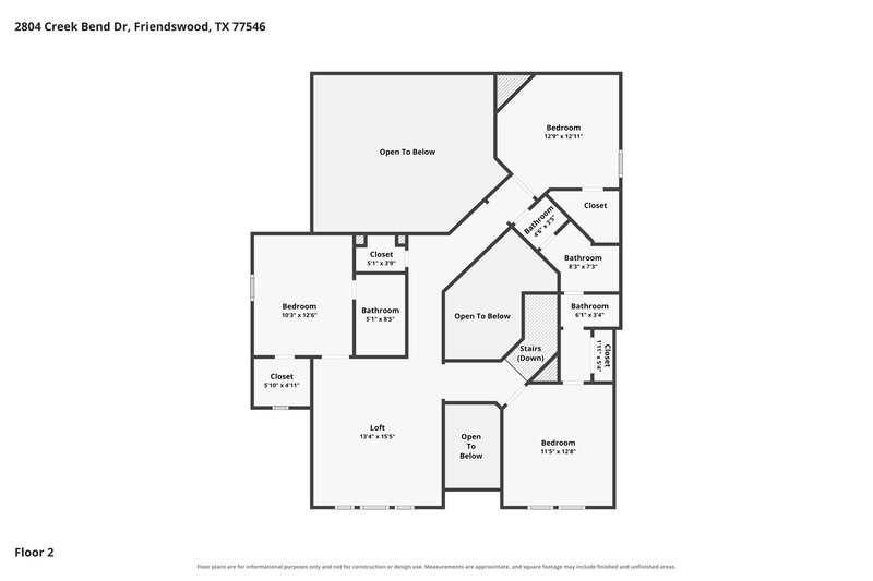 3,005/Mo, 2804 Creek Bend Dr Friendswood, TX 77546 Floor Plan View
