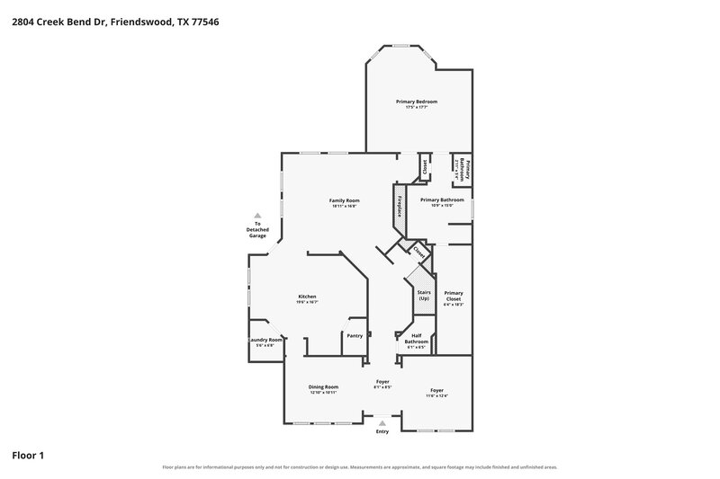 3,005/Mo, 2804 Creek Bend Dr Friendswood, TX 77546 Floor Plan View 2