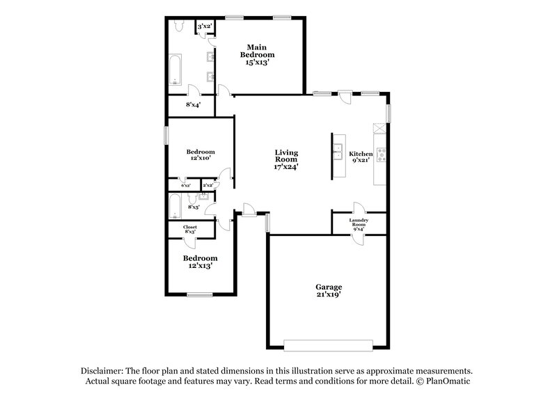 1,895/Mo, 5103 Santrey Dr Houston, TX 77084 Floor Plan View