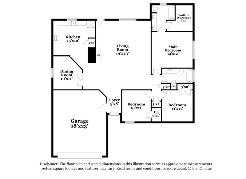 2,025/Mo, 18806 Oak Bower Dr Humble, TX 77346 Floor Plan View
