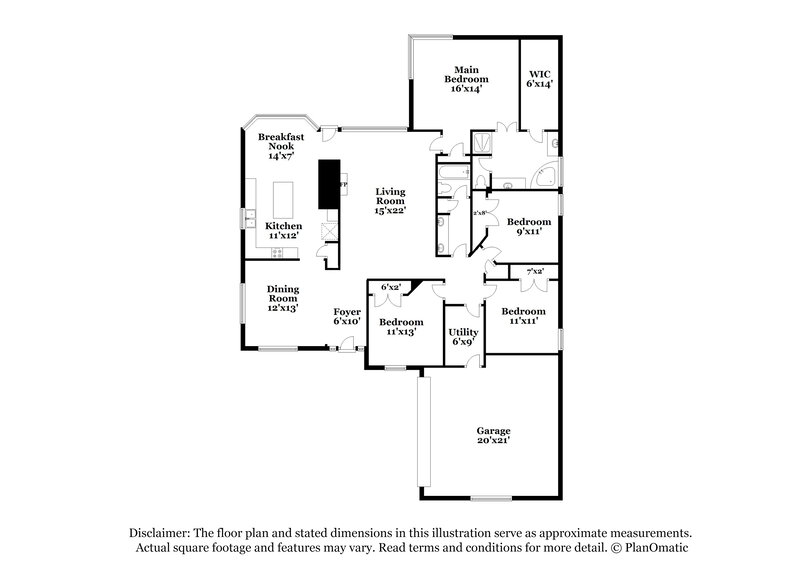 2,020/Mo, 1414 Summer Rain Dr Kingwood, TX 77339 Floor Plan View