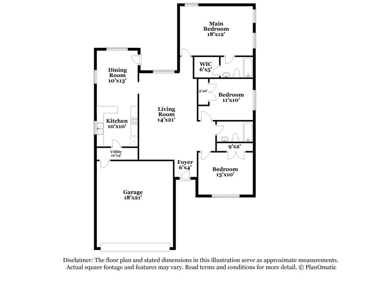 1,885/Mo, 426 Laurel Sage Dr Kingwood, TX 77339 Floor Plan View