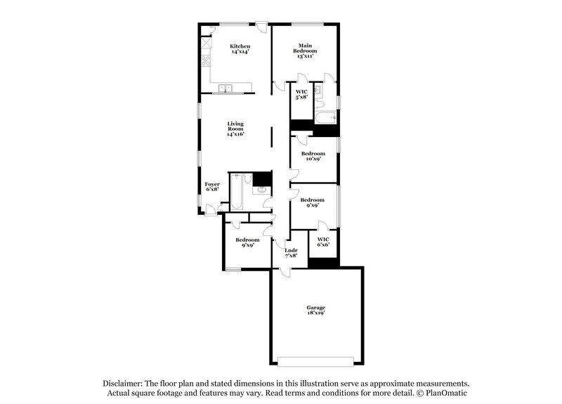 1,845/Mo, 10339 Spruce Villa Trce Houston, TX 77044 Floor Plan View