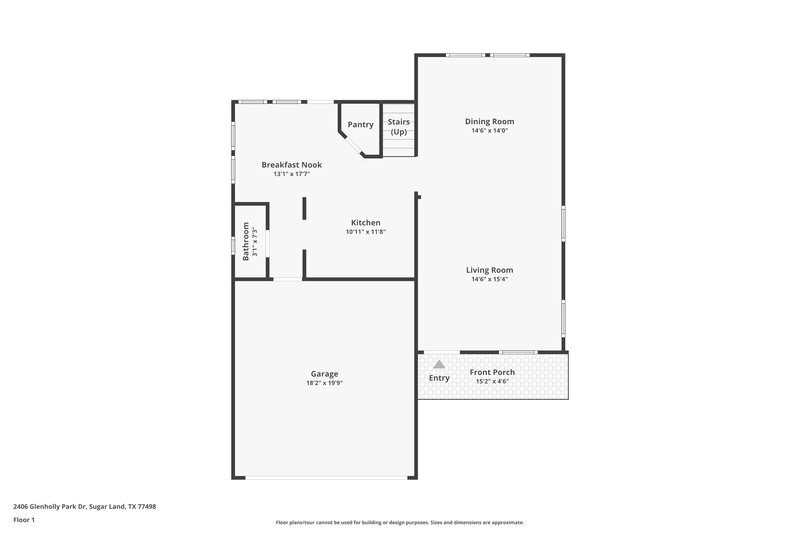 1,915/Mo, 2406 Glenholly Park Dr Sugar Land, TX 77498 Floor Plan View