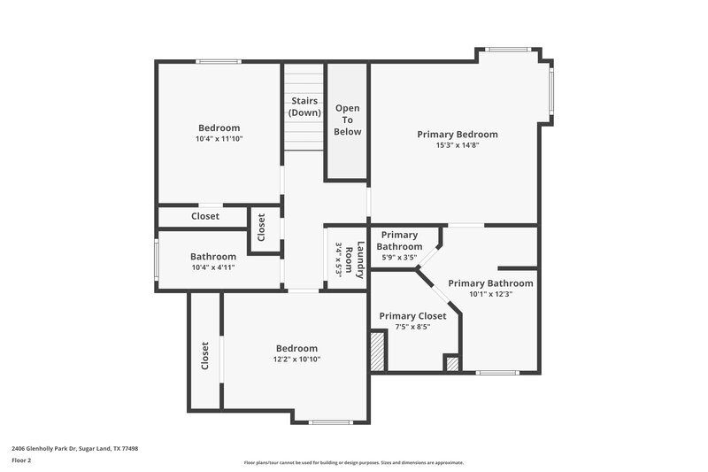 1,915/Mo, 2406 Glenholly Park Dr Sugar Land, TX 77498 Floor Plan View 2