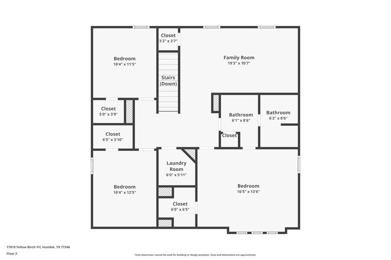 1,860/Mo, 17819 Yellow Birch Trl Humble, TX 77346 Floor Plan View 2
