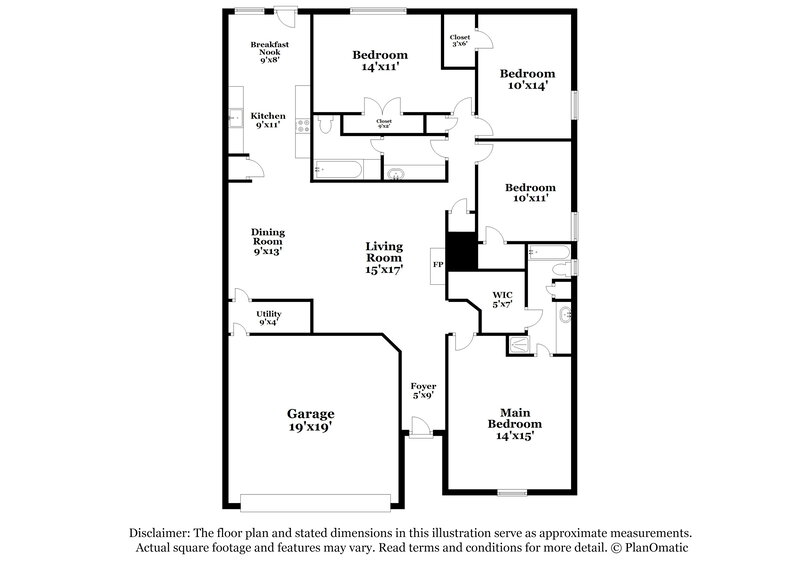2,370/Mo, 1921 Cameo Ct League City, TX 77573 Floor Plan View