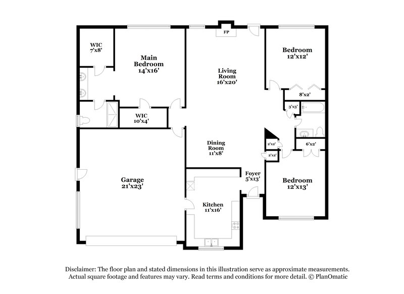 1,560/Mo, 9695 Twin Shores Dr Willis, TX 77318 Floor Plan View