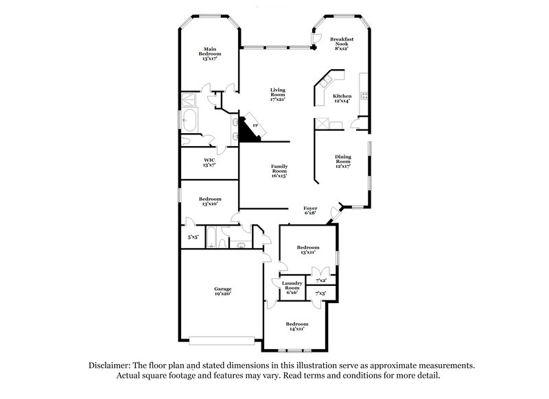2,560/Mo, 5403 Belvedere Dr Rosenberg, TX 77471 Floorplan View