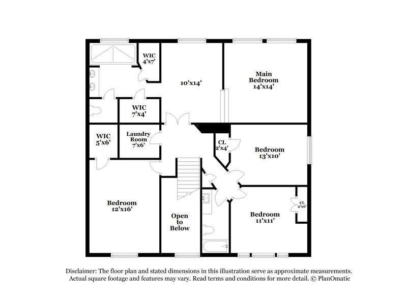 2,890/Mo, 4530 Allegro Dr Seabrook, TX 77586 Floor Plan View 2