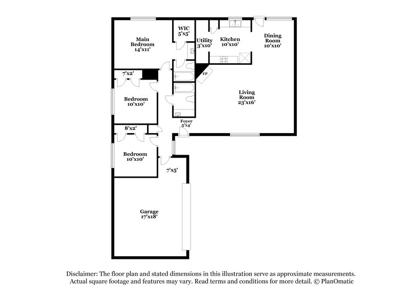1,760/Mo, 8514 Forest Point Dr Humble, TX 77338 Floor Plan View
