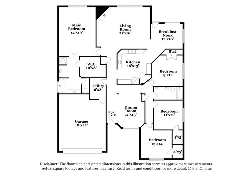 2,285/Mo, 727 Neap Ct Crosby, TX 77532 Floor Plan View
