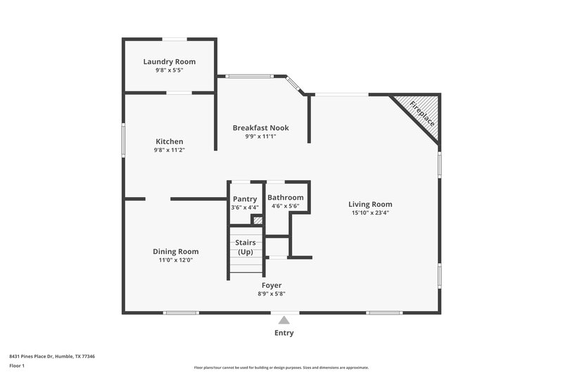 1,865/Mo, 8431 Pines Place Dr Humble, TX 77346 Floor Plan View