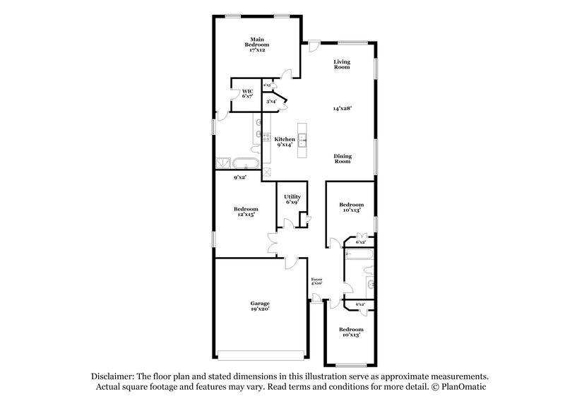 1,870/Mo, 20818 Mayford Brook Ct Porter, TX 77365 Floorplan View