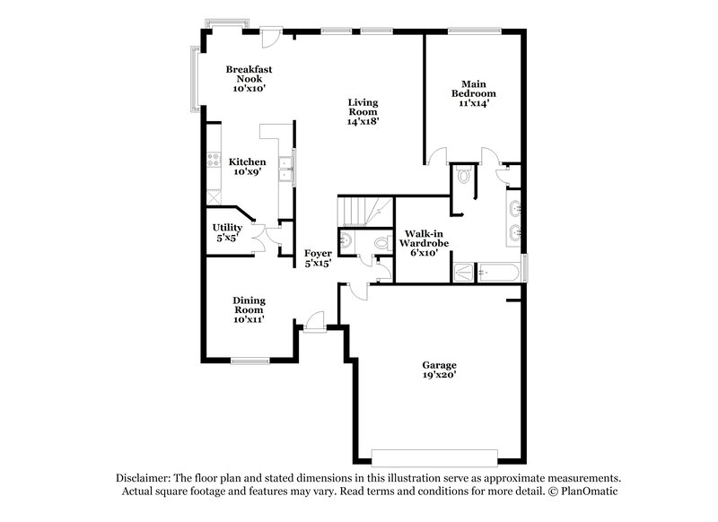 2,620/Mo, 8414 Parapet Pl Rosharon, TX 77583 Floor Plan View